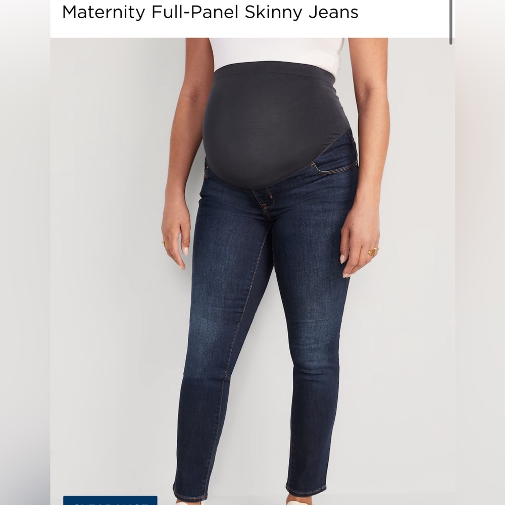 Old Navy 14 Long Full Panel Maternity Skinny Jean